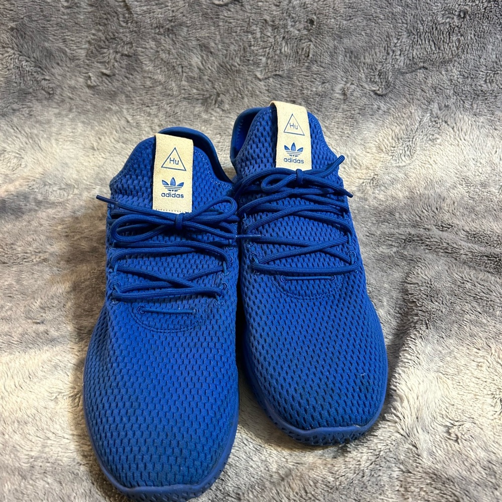 Adidas X Pharrell Tennis Solid Royal Blue Human Race Size 12 - Picture 3 of 8